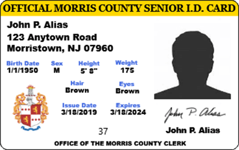 Senior County ID Card graphic
